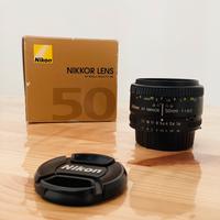 Nikon Obiettivo Nikkor AF 50 mm f/1.8D, Nero