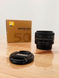 Nikon Obiettivo Nikkor AF 50 mm f/1.8D, Nero