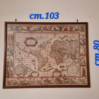 Puzzle quadro cartina geografica antica mondo