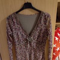 maglia con stampa floreale 