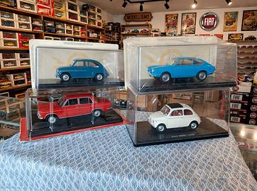 lotto di 4 modellini Fiat scala 124