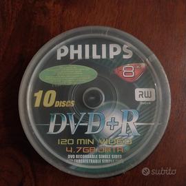 10 DISCS DVD+R PHILIPS NUOVI