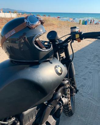 Casco carbonio cafe racer