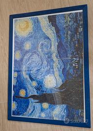 Notte stellata puzzle con cornice