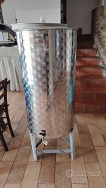 fusto inox per vino