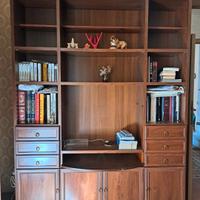 Libreria con spazio per TV.