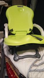 sedia a dondolo e sedia per mangare bimbo.