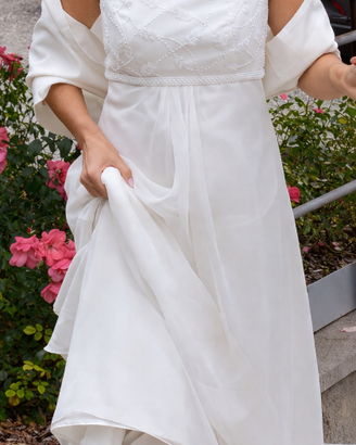 Abito da sposa, realizzato a mano