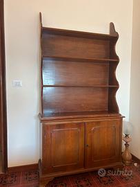 Mobile credenza con alzata in legno massello 