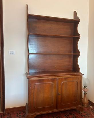 Mobile credenza con alzata in legno massello 