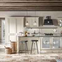 Cucina Romantica ShabbyChic Ante in legno a telaio