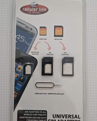 Kit Adattatore sim card Cellularline Adapters