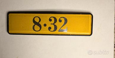 Targhetta anteriore griglia lancia thema ferrari