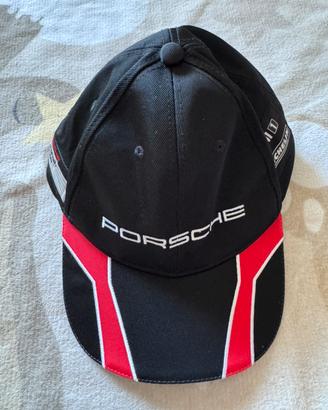 Cappello Porsche nero e rosso
