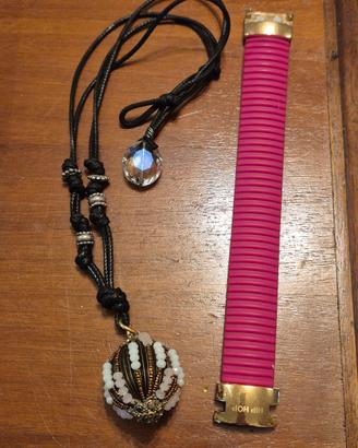 Bigiotteria bracciale HIP HOP e collana originale.