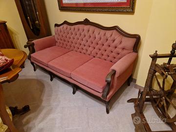 divano 3 posti restaurato stile classico