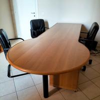 SCRIVANIA SAGOMATA+CASSETTIERA+LIBRERIA