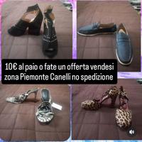 Tacchi, scarpe da ginnastica, mocassini