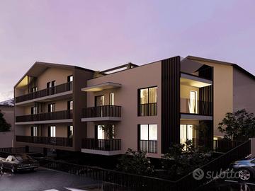 Appartamento con giardino in un edificio di nuova