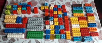 Lotto mattoncini tipo Duplo – circa 1 kg