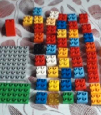 Lotto mattoncini tipo Duplo – circa 1 kg