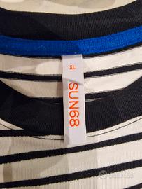 T-shirt uomo SUN68 righe bianche/blu tg. XL