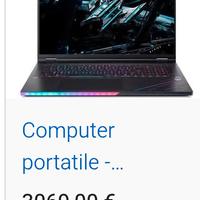 PC portatile predator helios neo 16 