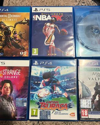 Blocco 6 giochi PS4-PS5