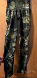 Leggings Push Up Maltinto Verde Purgatorio xs/s