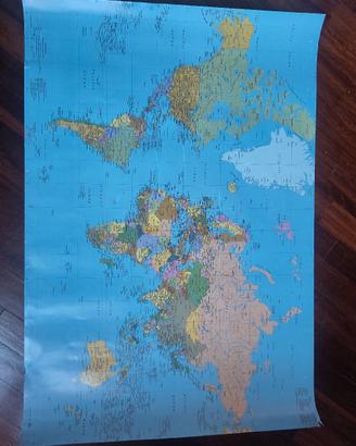 Cartina del mondo 100x70