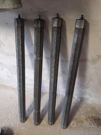 7 RULLI IN FERRO ZINCATO x tapparelle usati