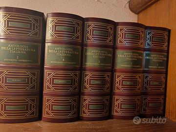 5 Volumi  antologia italiana Rizzoli