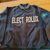 Giubbotto felpa Electrolux zip e bandiera Svezia
