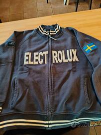 Giubbotto felpa Electrolux zip e bandiera Svezia