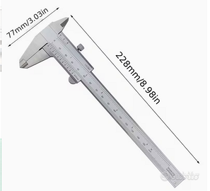 Calibro Vernier in Acciaio Inox ventesimale