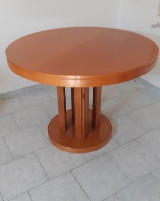 tavolo rotondo in noce allungabile