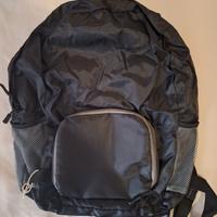 Zaino pieghevole da viaggio 20 L nero e grigio
