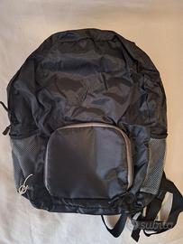 Zaino pieghevole da viaggio 20 L nero e grigio