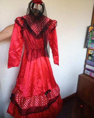 Vestito da spagnola rosso