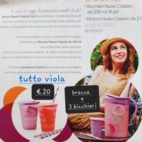 Brocca 2l + 3 bicchieri Tupperware 