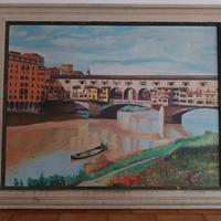 Quadro raffigurante Ponte Vecchio . Firenze 