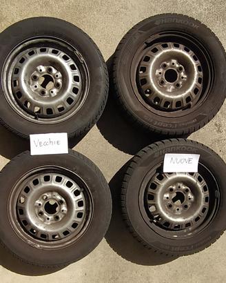 cerchi  con gomme invernali FIAT 600 HOBBY   2000