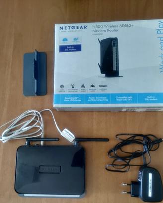 Netgear DGN2200 Modem Router N300 ADSL2+ Wireless