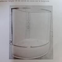 cabina doccia con vasca, angolare