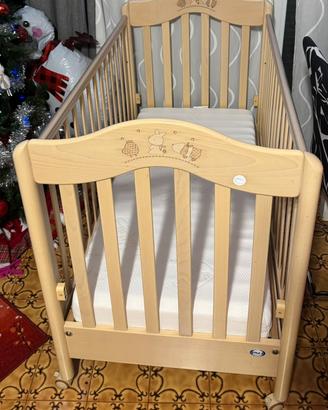 Lettino bimbi pali con cassettiera