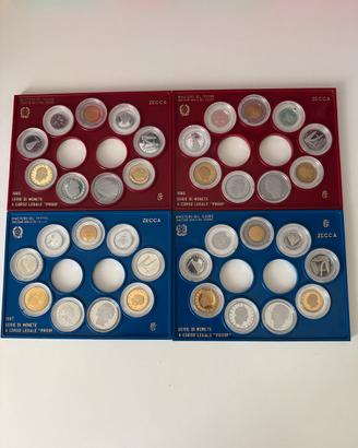 Repubblica Italiana divisionali proof 1985-1989