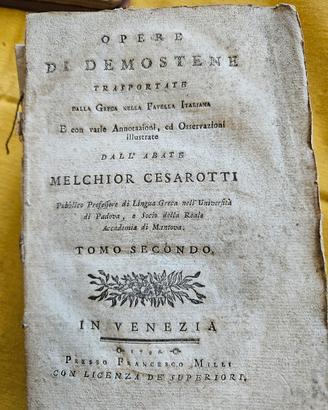 opere di demostene 1796