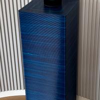 Portavaso Mediterranea Design  blu striato NUOVO