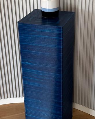Portavaso Mediterranea Design  blu striato NUOVO