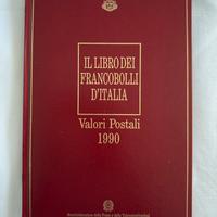 Libro Francobolli d’Italia, Valori Postali 1990